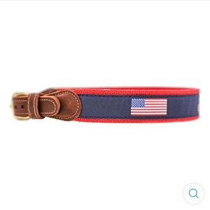 J. Bailey / The Bailey Boys Buddy Belt American Flag Leather Belt | Size 24